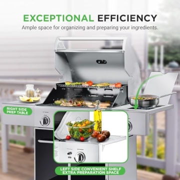 NutriChef Heavy-Duty 5-Burner Propane Gas Grill