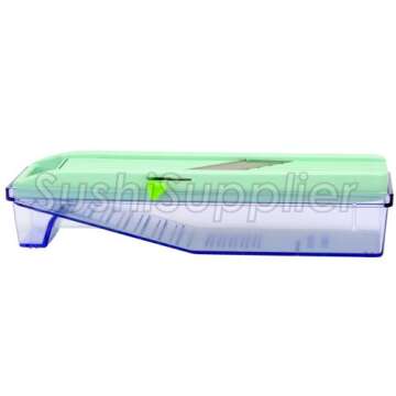 Benriner Mandoline Slicer with Collection Tray and 4 Blades, Japanese Stainless Steel, BPA Free