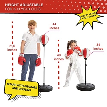 Whoobli Kids Punching Bag - Fun Fit for Ages 3-10