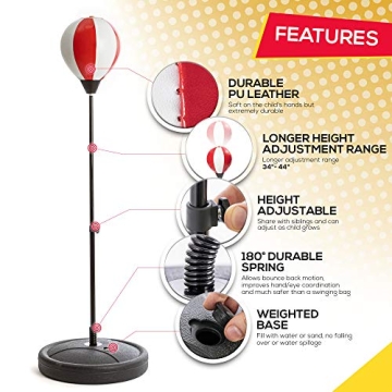 Whoobli Kids Punching Bag - Fun Fit for Ages 3-10