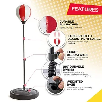 Whoobli Kids Punching Bag - Fun Fit for Ages 3-10