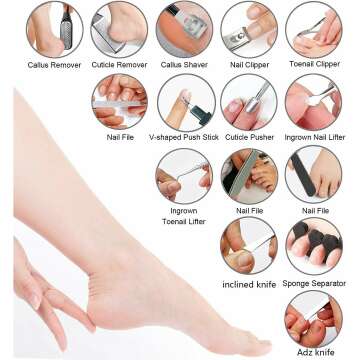 Professional 36 in 1 Pedicure Kit for Ultimate Foot Care