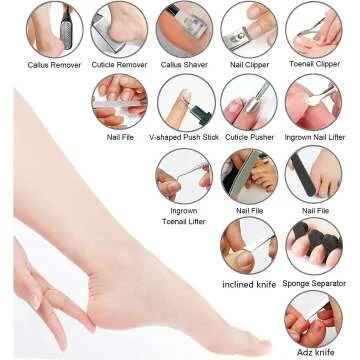 Professional 36 in 1 Pedicure Kit for Ultimate Foot Care