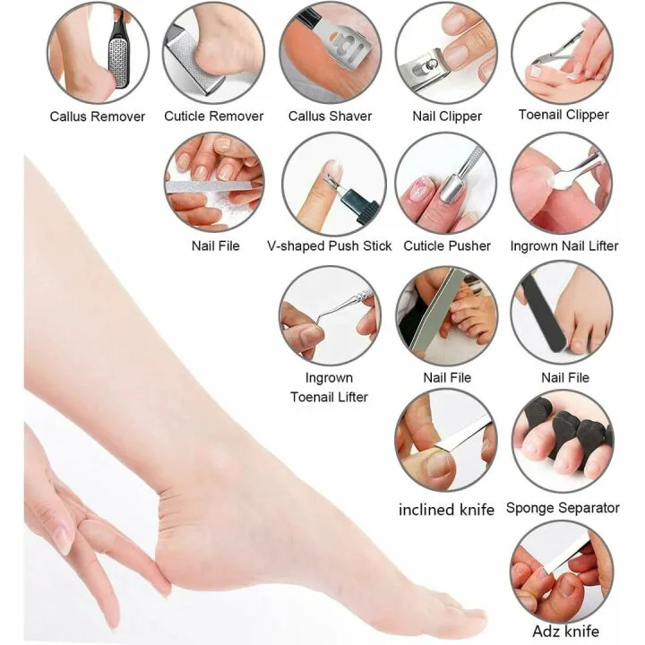 Professional 36 in 1 Pedicure Kit for Ultimate Foot Care