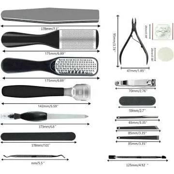 Professional 36 in 1 Pedicure Kit for Ultimate Foot Care
