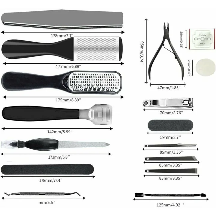Professional 36 in 1 Pedicure Kit for Ultimate Foot Care