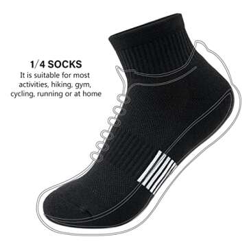 Gonii Women's Cushioned Ankle Socks – Stylish & Supportive