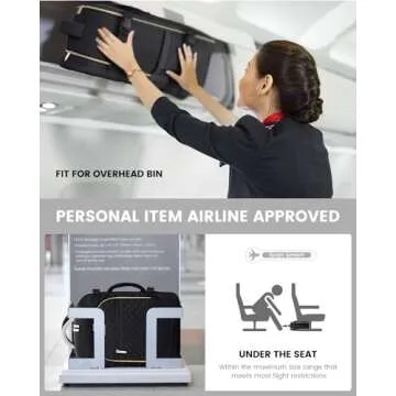 LOVEVOOK Carry on Backpack, 30L Travel Backpack for Women Airline Approved,Luggage Business Weekender Overnight Daypack as Personal Item fit for 15.6 inch Laptop,Black