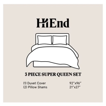 HiEnd Accents Stella Velvet Duvet Cover Set - Luxurious Bedding