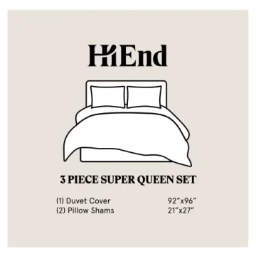 HiEnd Accents Stella Velvet Duvet Cover Set - Luxurious Bedding