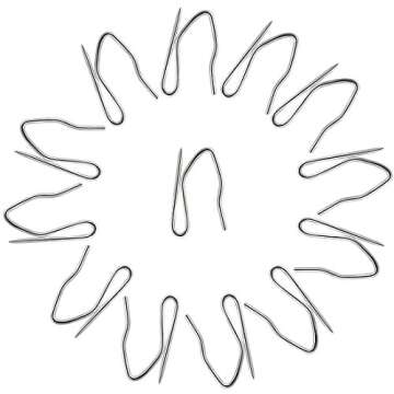 58 Pcs Rustproof Stainless Steel Curtain Hooks for Windows