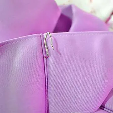 58 Pcs Rustproof Stainless Steel Curtain Hooks for Windows