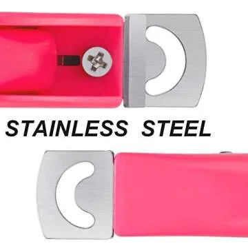 Belleboost Nail Tip Clipper Edge Cutter Adjustable Stainless Steel False Artificial Acrylic Fake Trimmer Manicure Pedicure Sharp Rustproof Blade Clip Tool for Salon Home Art,DIY Use Acrylic Pink