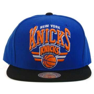 New York Knicks The Stadium Arch Vintage Blue/Orange Adjustable Snapback Cap/Hat