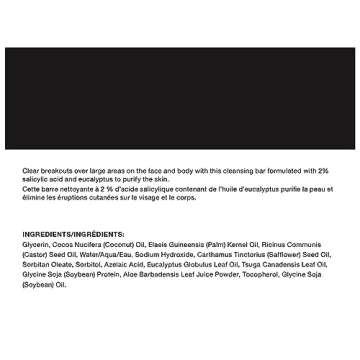 PCA SKIN Blemish Control Acne Cleanser Bar with 2% Salicylic Acid, Acne Wash for Face and Body, 3.2 fl oz Jar