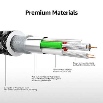 Amazon Basics Braided Lightning to USB-A Cable | 3-Foot