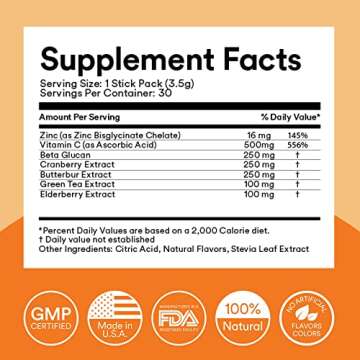 MIXHERS HerDefense Immune Support Drink Packets | 30 Count