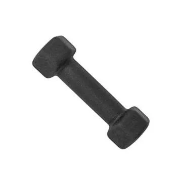 CAP Barbell Black Neoprene Coated Dumbbell, 2 lb Single