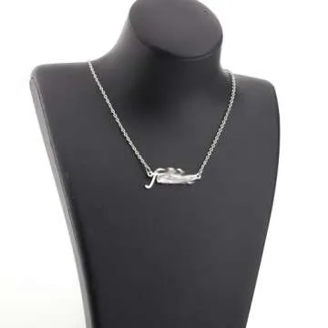 OKEYCH Singer Necklace with Message Card Music Lover Singer Song Inspired Gift (TS F ne)