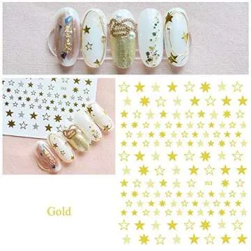 NY ar Nail Art ickers Decal 3D Self-Adhesive Sparkly ar Nail Supplies 7 Sheets Holographic Laser ars ickers Nail Design Glitter Shiny Luxury Deration for Women Girls DIY Manicure Tips