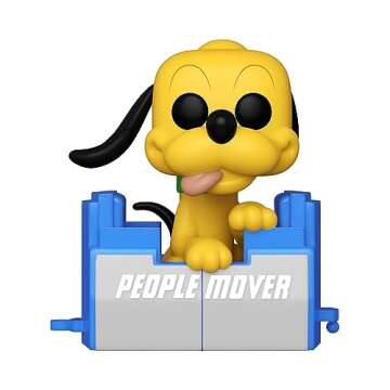Funko Pop! Disney: Walt Disney World 50th - Pluto on The People Mover, Multicolor