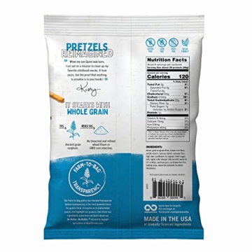 Quinn Pretzel Sticks Sea Salt - Crunchy & Gluten-Free Snack