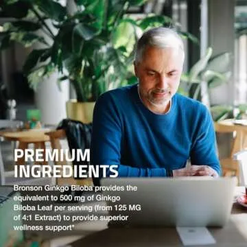 Bronson Ginkgo Biloba Extra Strength for Brain Support