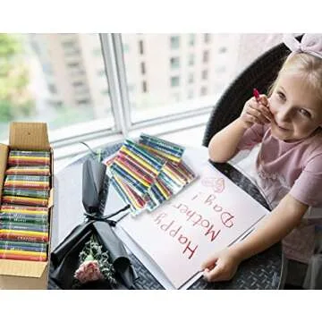 Madisi Crayons Bulk Pack - 600 Count for Kids