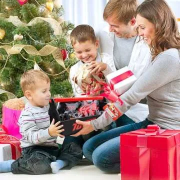 STEAM Life Kids Toddler Tool Set - Toy Tool Set with Electric Toy Drill, Toddler Tool Box, Toy Hammer, Red Manual Drill Tool Play Set - Pretend Play Toy Tools for Kids Ages 3 4 5 6 7 8 Year Old Boy