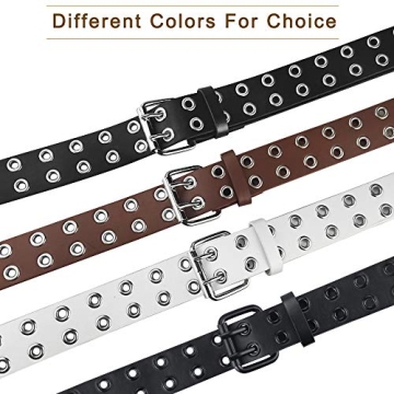 macoking Womens Belts for Jeans Stylish Punk Rock Accessory