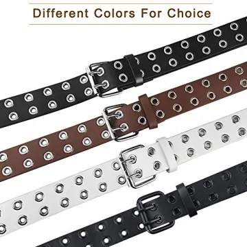 macoking Womens Belts for Jeans Stylish Punk Rock Accessory