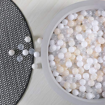 GOGOSO 100 Colorful Soft Plastic Balls for Kids with Storage Bag