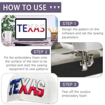 Innconee 15 Pcs 3mm Thick EVA Foam Sheets for Embroidery