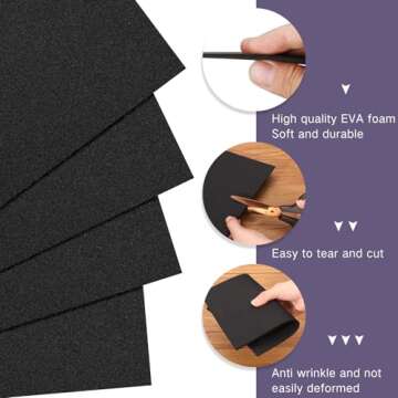 Innconee 15 Pcs 3mm Thick EVA Foam Sheets for Embroidery