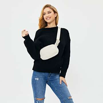 Stylish Sherpa Belt Bag - Versatile Fleece Fanny Pack for Any Occasion