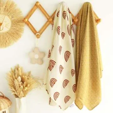 LifeTree Muslin Swaddle Blankets Newborn - 3 Pack Soft Baby Swaddle Blankets Neutral for Boys & Girls - Baby Receiving Blankets, Large 47 x 47 inches