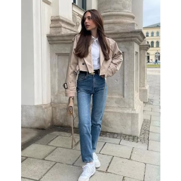 Faleave Women's Chic Cropped Jacket for Every Occasion