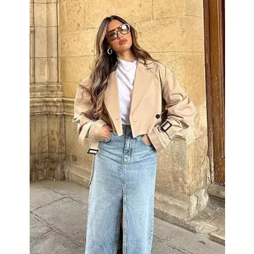 Faleave Women's Chic Cropped Jacket for Every Occasion