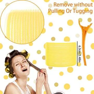 AFANSO Jumbo Size Hair Roller Sets, Self Grip, Salon Hair Dressing Curlers, 32 Pack (3 Inch Jumbo Plus, Jumbo, Large, Medium)