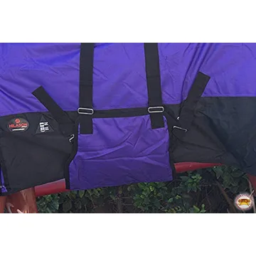 HILASON Winter Waterproof Horse Turnout Blanket - Purple 78"