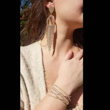Stunning Crystal Rhinestone Fringe Earrings for All Occasions