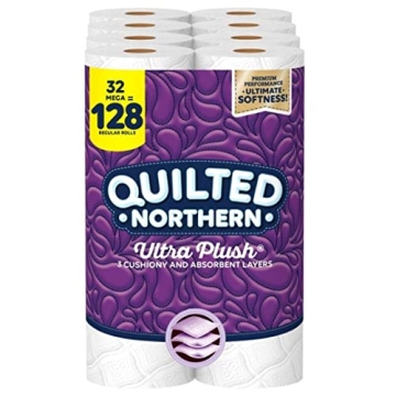 Soft Quilted Northern Ultra Plush Toilet Paper is Comfort Redefined