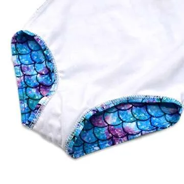 HONISEN Little Girls One Piece Swimsuit Cute Adjustable Design