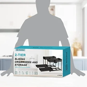 Under Sink Organizers - 2 Pack Storage Solution