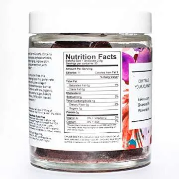 Sakara Beauty Chocolates - Plant Collagen Boost & Skin Rejuvenator, Gluten-Free, 30 Count