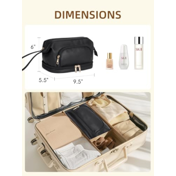 Telena Makeup Bag Large Capacity Travel Cosmetic Bag