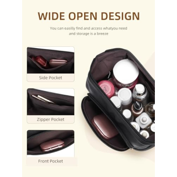 Telena Makeup Bag Large Capacity Travel Cosmetic Bag