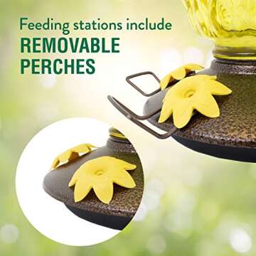 Perky-Pet 28 oz Top-Fill Pineapple Hummingbird Feeder