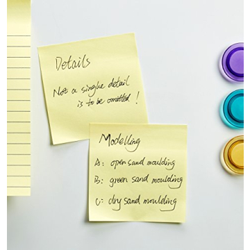 Amazon Basics Sticky Notes - 3x3 Yellow, 12-Pack for All Users