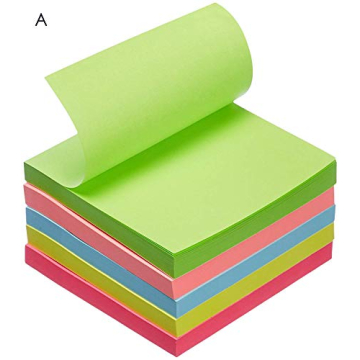Amazon Basics Sticky Notes - 3x3 Yellow, 12-Pack for All Users